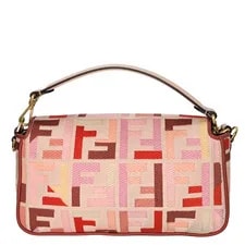 Fendi Baguette Vitello Medium Embroidered Rosa Quarzo 2
