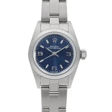 Rolex — Rolex Oyster Perpetual 76080 Blue 369 White Bar P Number Second Hand — Watch — resale