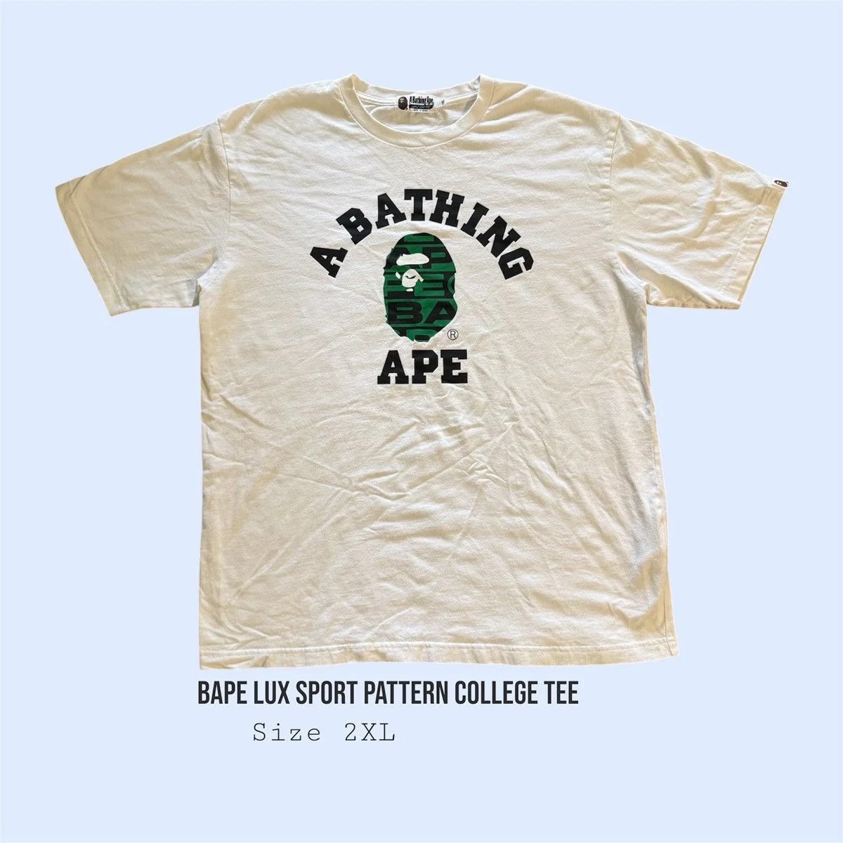 Bape — Bape LUX Sport Pattern College TEE — streetwear — resale
