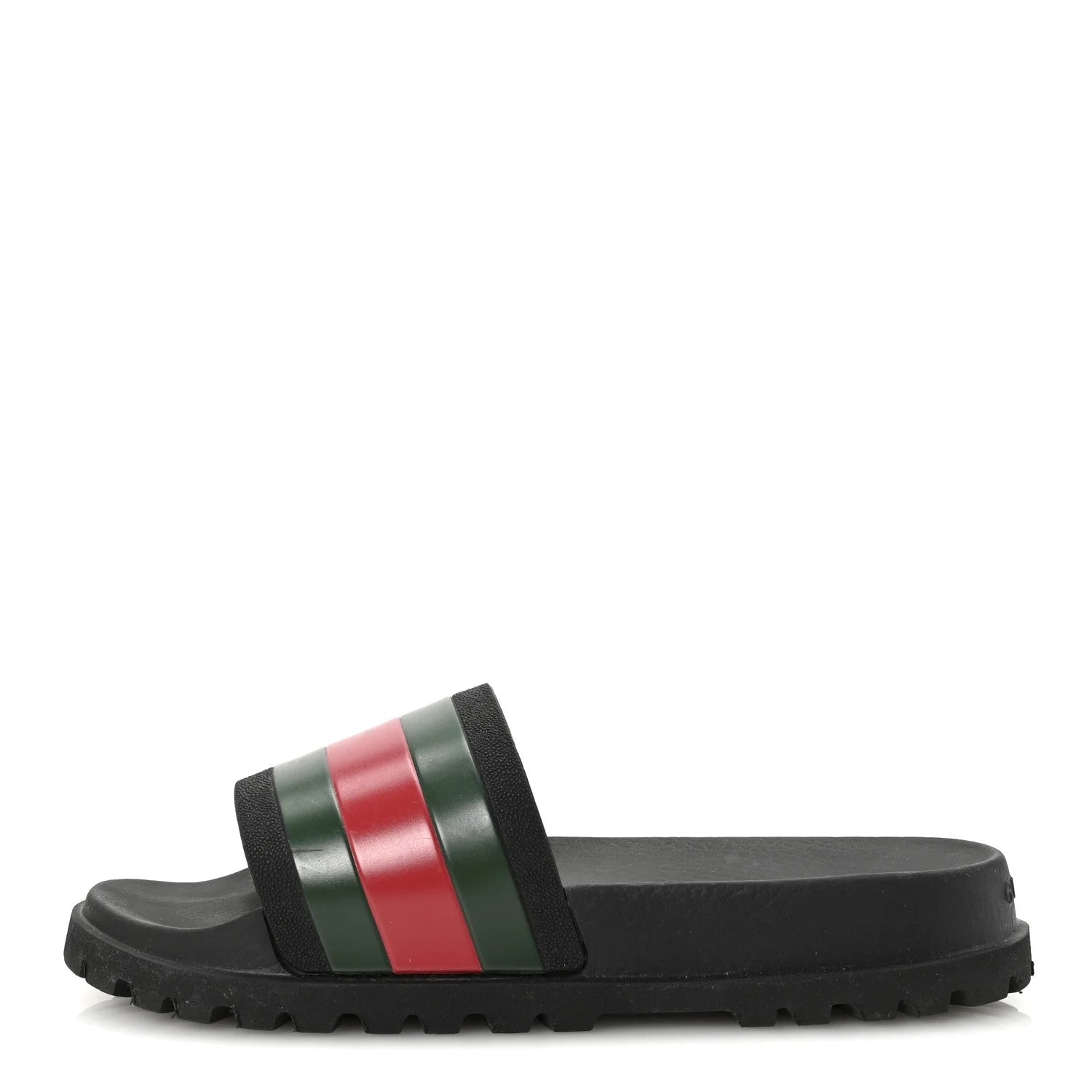 Gucci — Web Lug Sole Slide 7 — Designer Shoe — resale