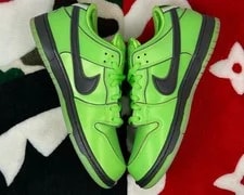 Nike SB Dunk Low the Powerpuff Buttercup FZ8319-300 10 *Worn* 3