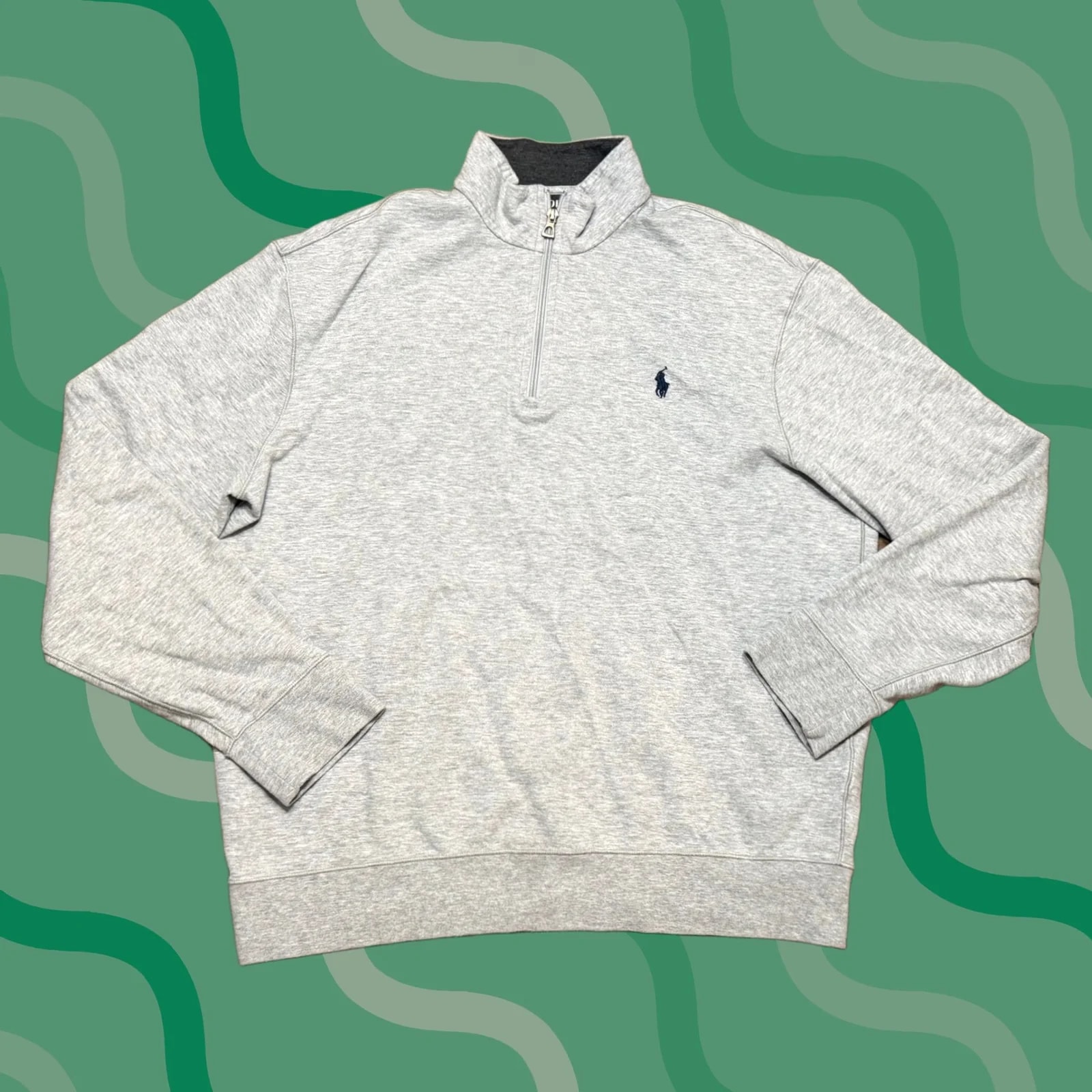 Polo Ralph Lauren — Polo Ralph Lauren Pullover L Quarter Zip Performance Sweatshirt — streetwear — resale