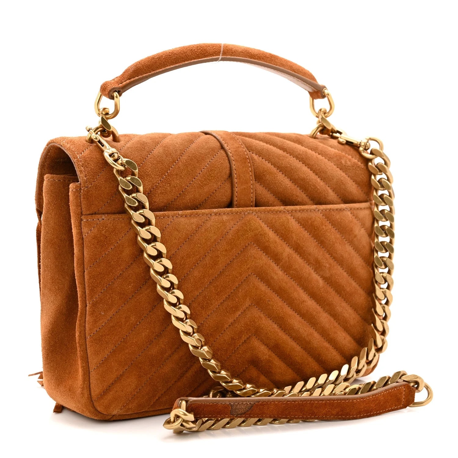 Chevron Fringe Medium College Cinnamon 3