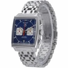 Tag Heuer Monaco CW2113-0 With 38mm Steel Case and Blue Dial. Excellent Condi... 3