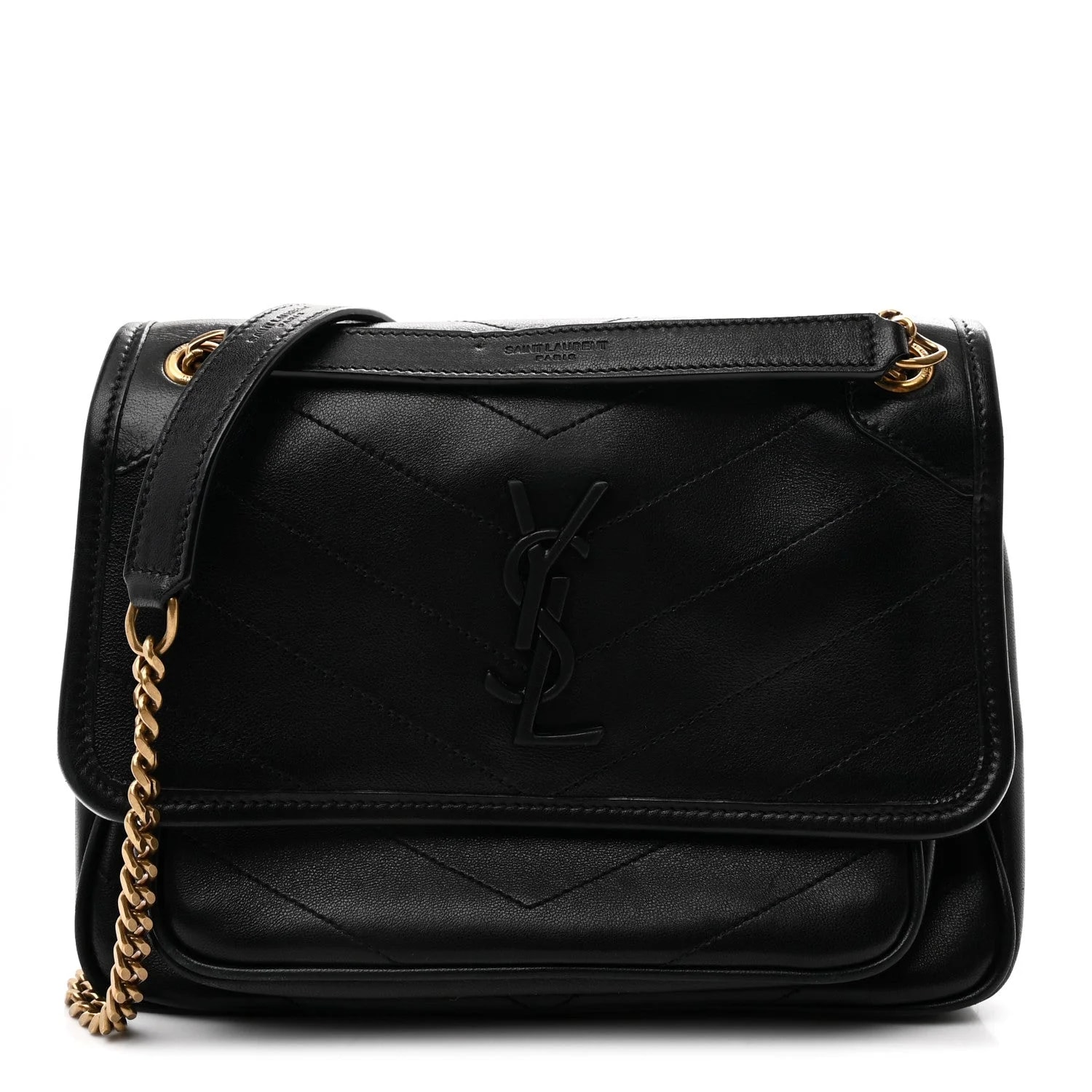 Saint Laurent — Baby Niki Chain Satchel — Handbag — resale
