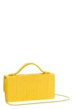Fendi Baguette $1300 Broom Chain Wallet New & 2