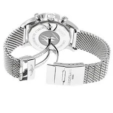 Breitling Transocean A41310 38mm SS Silver Dial Automatic Chronograph Date #C152 4