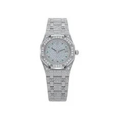 Audemars Piguet — Audemars Piguet Royal Oak 14587BC '' White Gold Diamond Emerald Set Dial — Watch — resale