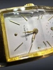 Patek Philippe Tegolino Cal. 9-90 Tank 1940s Solid 18K Yellow Gold 4
