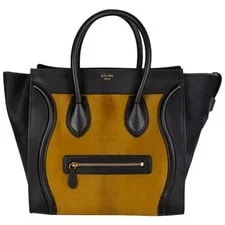 Celine — Celine Luggage Calf Hair Top Handles — Handbag — resale