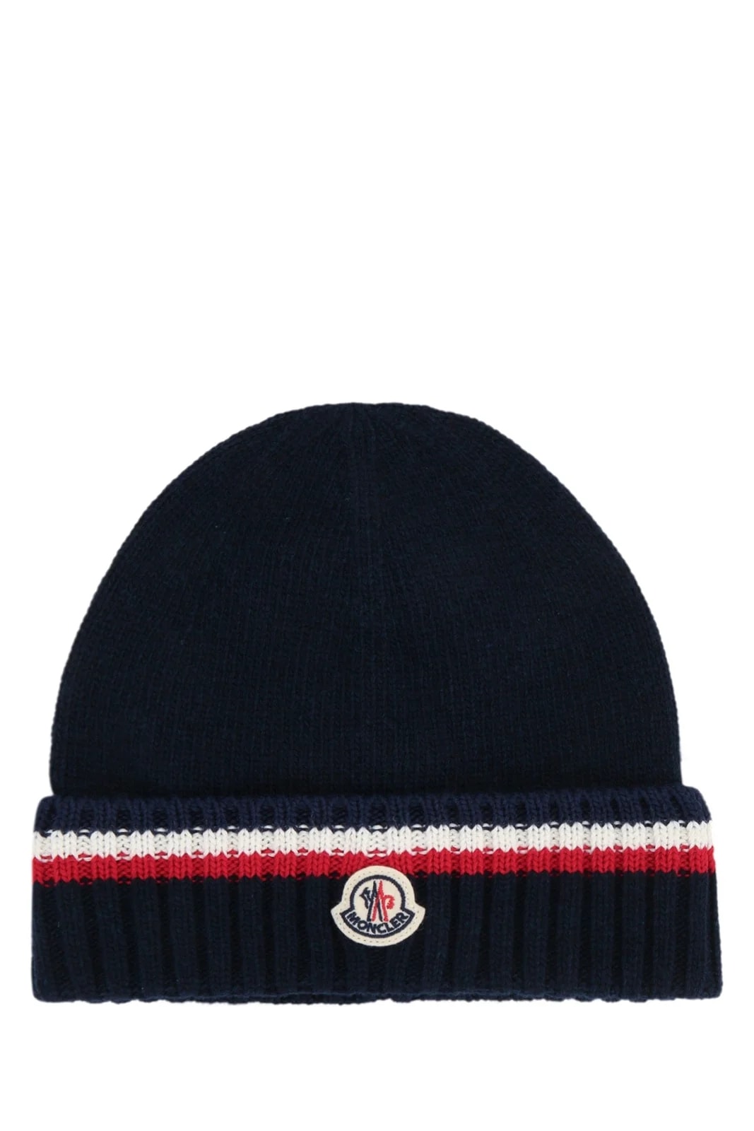 Moncler Jr — Moncler Jr Hat Ribbed Beanie — Beanies — Accessory — resale