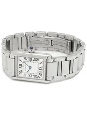 Cartier Tank Solo SM W5200013 H30xW24mm Silver Dial Stainless Box Card #T218 2