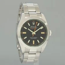 Rolex Milgauss Green Anniversary Orange Black 116400GV Steel Box 3