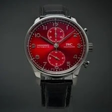 IWC — IWC Portugieser Burgundy - IW371616 Complete Set Warranty Until 2029 — Watch — resale