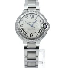 Cartier Ballon Bleu de 33mm Diamond Bezel W4BB0016 Stainless Steel #LPW494 2