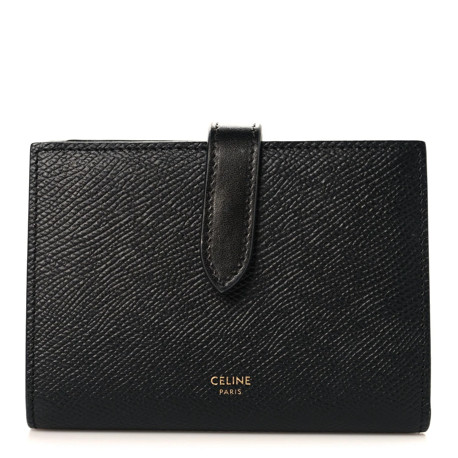 Celine — Grained Medium Multifunction Strap Wallet — Accessory — resale