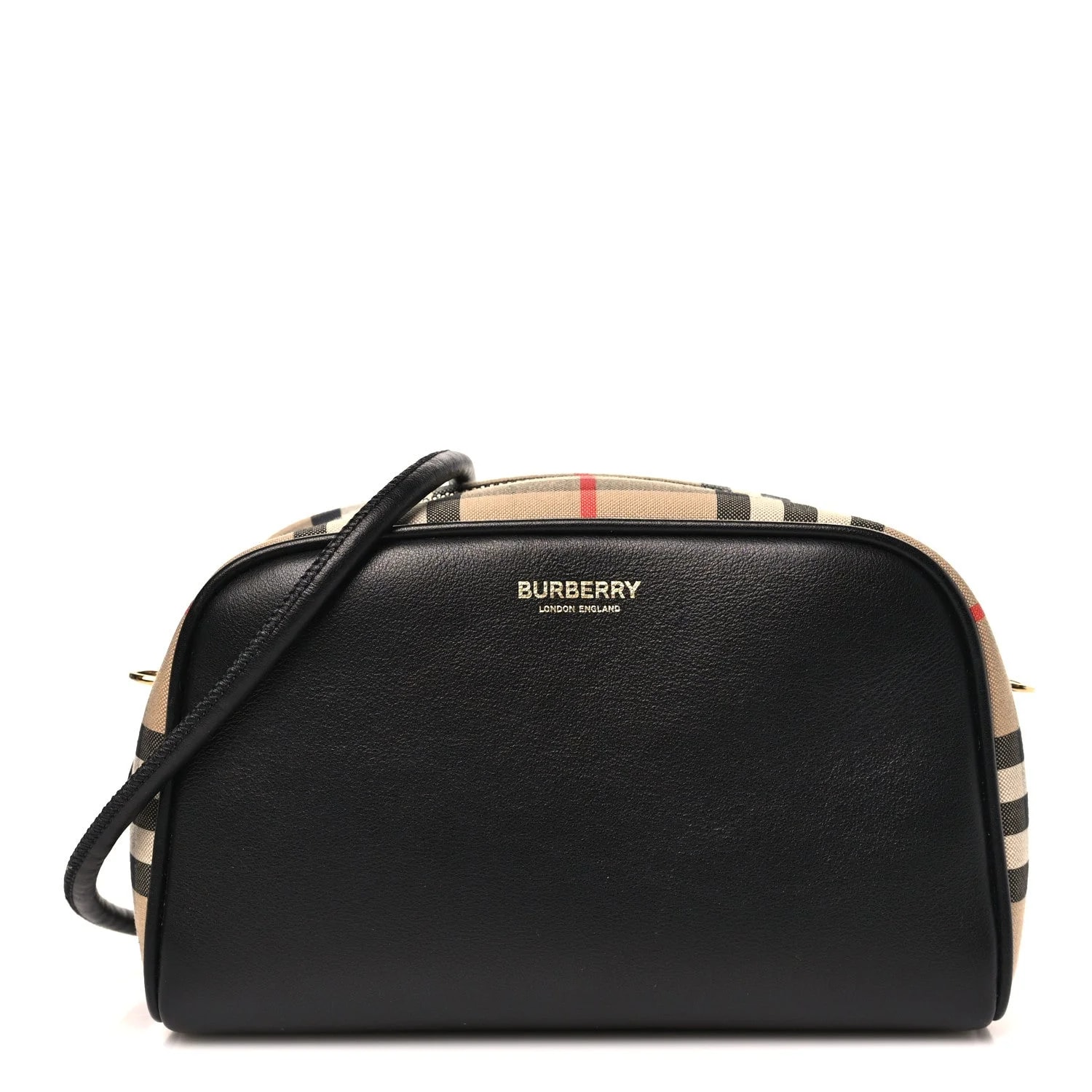 Burberry — Check Half Cube Crossbody — Handbag — resale