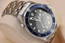 Omega Red Seamaster Professional 300M Quartz Blue Dial 41MM 2221.80 3