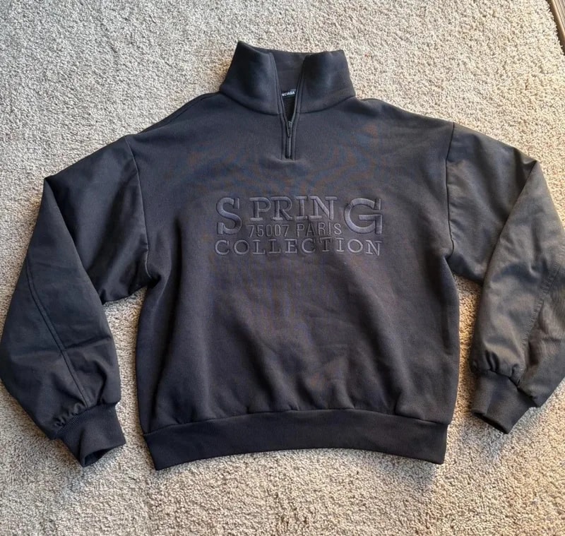 Balenciaga — Balenciaga Twin Set Half Zip Spring Collection Sweater — streetwear — resale