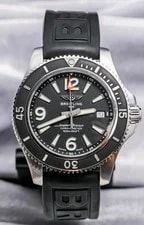 Breitling Superocean Automatic 42mm Complete Black Dial Rubber Strap A17366 2
