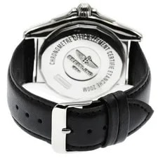 Breitling Galactic 44 A45320 44mm SS Black Dial Automatic Day-Date #C249 2