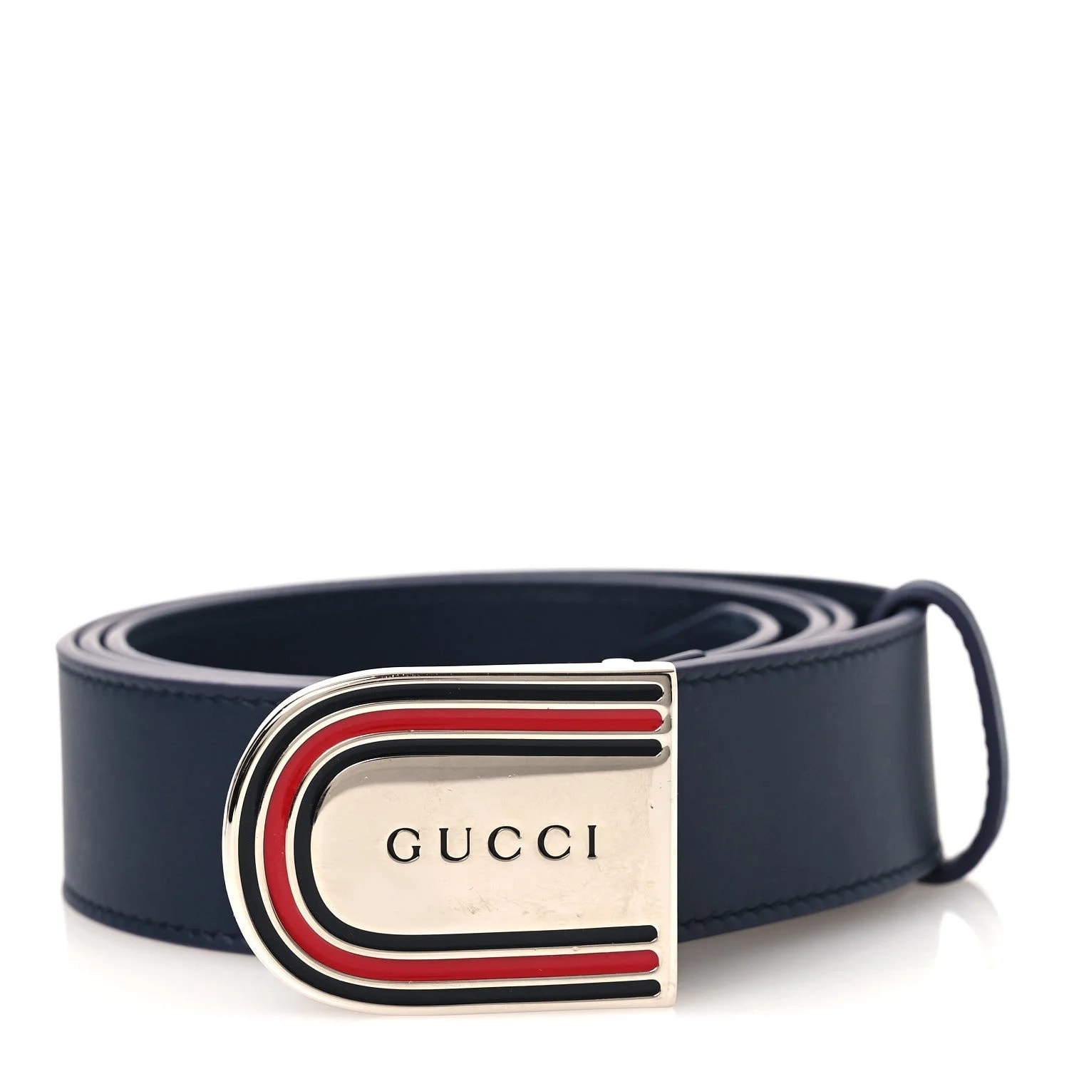 Gucci — Moon Round Plaque 35mm Belt 100 40 — Accessory — resale