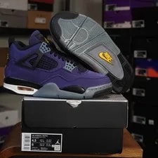Size 4.5M/6W - Jordan 4 Retro Lakers FV5029-500 3