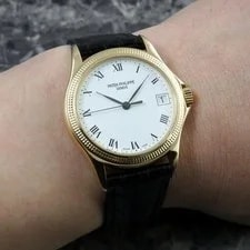 Patek Philippe Calatrava 5117J 18K Yellow Gold Automatic Date W/ Deployant 2