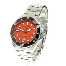 TAG Heuer Aquaracer Professional 300 WBP201F.BA0632 44mm SS Orange Dial #C201 2