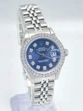 Rolex — Rolex Datejust 26mm 69240 Blue Diamond Dial Diamond Bezel Jubilee — Watch — resale