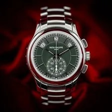 Patek Philippe Annual Calendar Chronograph Green Dial 5905/1A Box & Papers 2