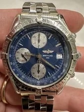 Breitling Chronomat 40MM Chronograph A13050.1 Blue Automatic Steel Pilot 2