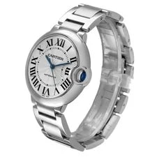 Cartier Ballon Bleu 36 Midsize Steel Silver Dial W6920046 4