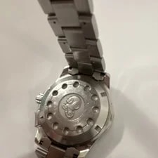 TAG Heuer Aquaracer Quartz Chronograph Black Dial Date Steel Bracelet 300m 4