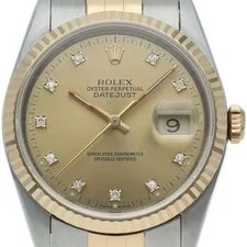 Rolex — Rolex Datejust 16233G(S) Gold 36mm Champagne Dial Automatic #LPW468 — Watch — resale