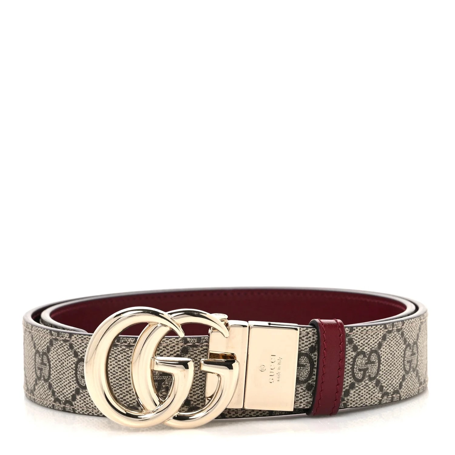 Gucci — Plutone Double G Reversible 30mm Belt 80 32 Ancora — Accessory — resale