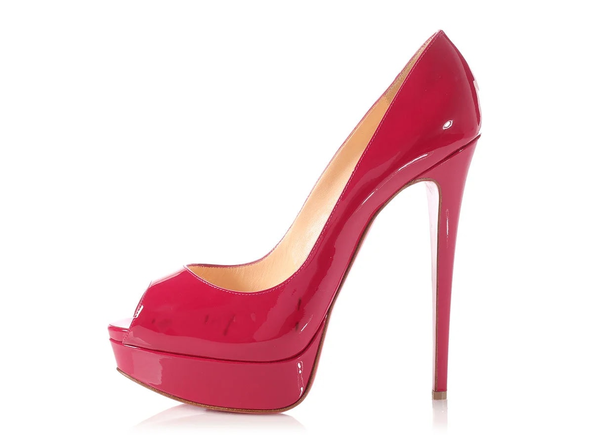 Christian Louboutin — Christian Louboutin Lady Peep Platform — Designer Shoe — resale