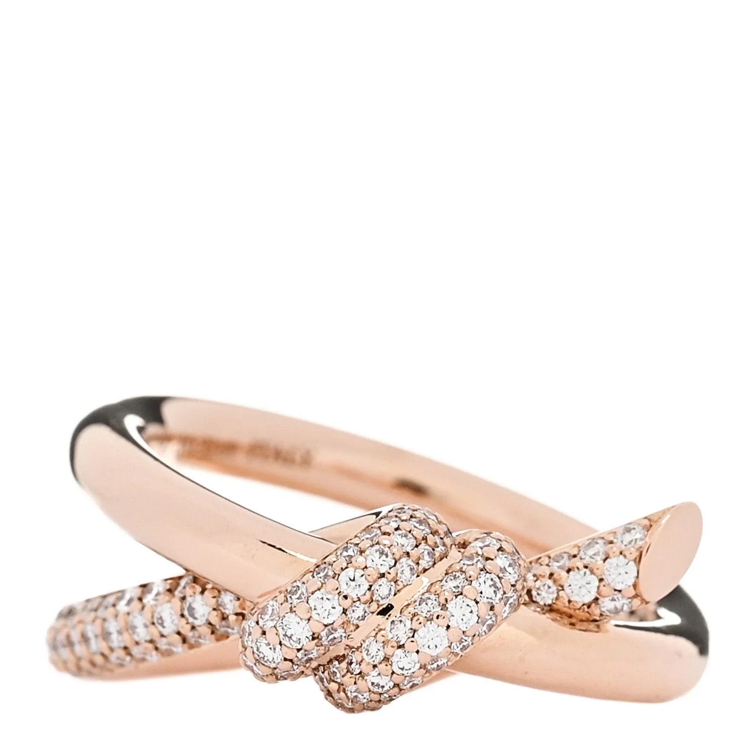 Tiffany & Co. — 18K Rose Gold Knot Double Row 50 5.5 — Jewelry — resale