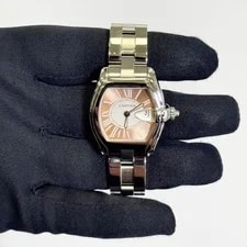 Cartier Roadster 30mm Pink Dial Ref# W62054V3 2