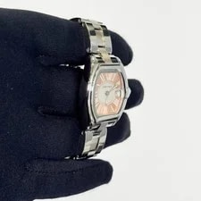 Cartier Roadster 30mm Pink Dial Ref# W62054V3 3