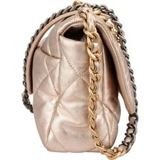 Chanel 19 Metallic Single Flap Crossbody 3