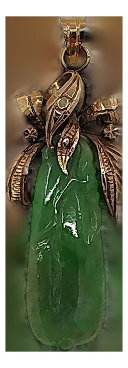 Art Nouveau 18k Carved — Jewelry — resale