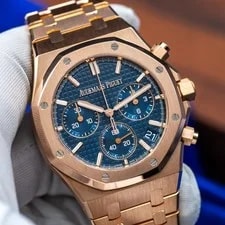 Audemars Piguet — Audemars Piguet Royal Oak Chronograph Blue Dial Rose Gold 26240OR.OO.1320OR.05 — Watch — resale