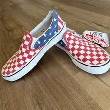 Vans — Vans van Doren Stars and Stripes Checkerboard Slip-On — Sneaker — resale