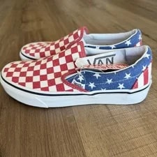 Vans van Doren Stars and Stripes Checkerboard Slip-On 3