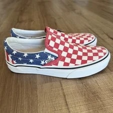 Vans van Doren Stars and Stripes Checkerboard Slip-On 4