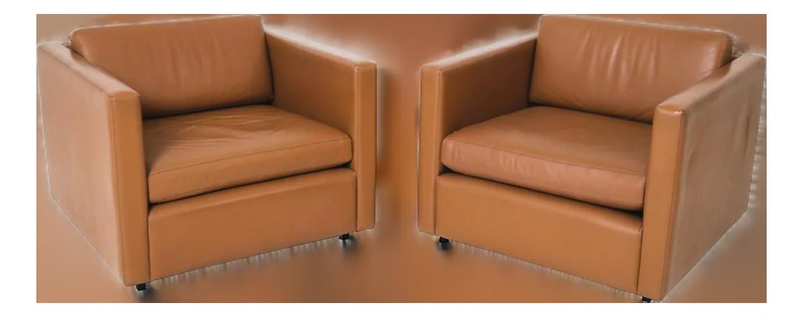Knoll — Midcentury Modern Club By Charles Pfister for Knoll - A Pair — Furniture — resale