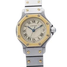 Cartier — Cartier Santos Quartz W2001683 Stainless Steel / 18K Yellow Gold 25mm #TZW1434 — Watch — resale