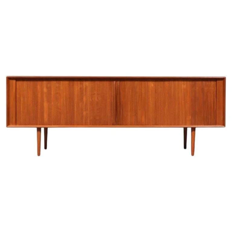 Bernhard Pedersen & Son — Expertly Restored - Bernhard Pedersen Danish Modern Tambour-Door Credenza — Furniture — resale
