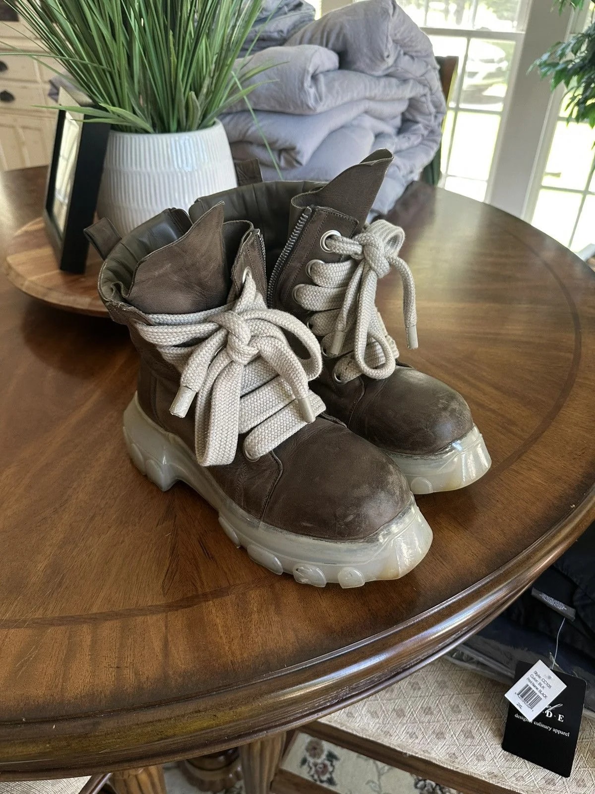 Rick Owens — Rick Owens Jumbo Lace Tractor Boots — Sneaker — resale